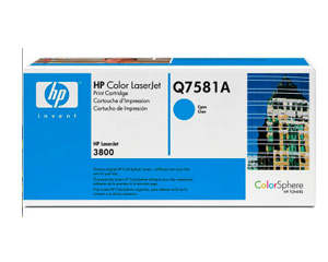 Toneris HEWLETT PACKARD, Q7581A, orinlais